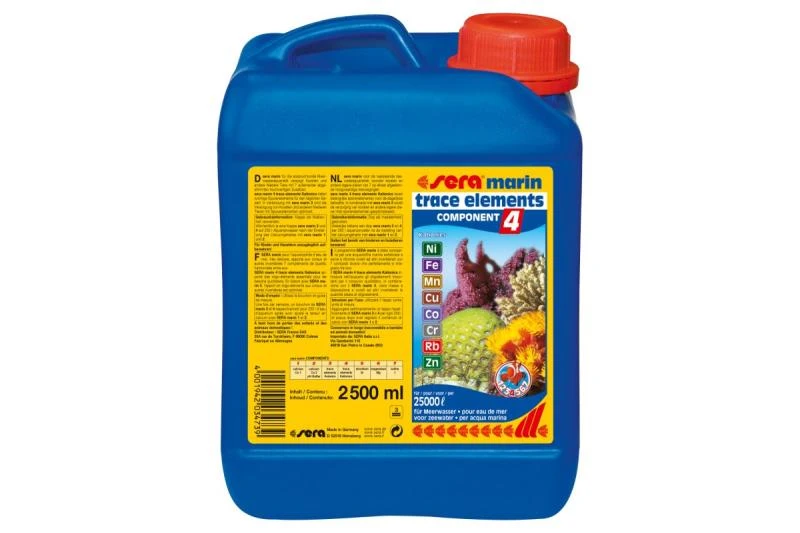 Sera Marin COMPONENT 4 Trace Elements Kationics, 2.500 Ml, Reichweite: 25.000 Liter 1 Sera Marin COMPONENT 4 Trace Elements Kationics, 2.500 Ml, Reichweite: 25.000 Liter