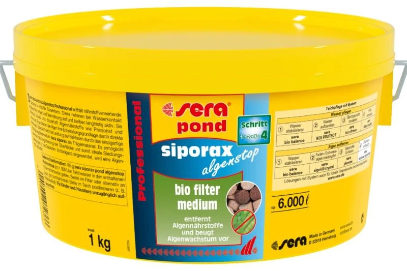 Sera Siporax Pond Algenstop, 1 Kg 1 Sera Siporax Pond Algenstop, 1 Kg